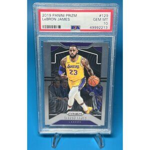 Graded Lebron James Lakers 2019 Panini Prizm #129 Basketball Card PSA10